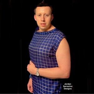 Blue Square Vest Jordan Sarracino Designs